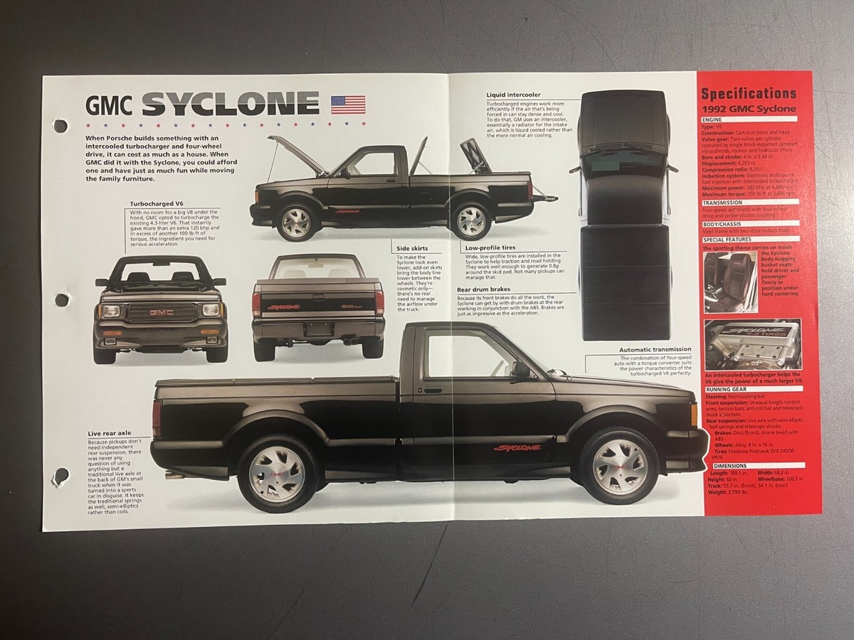 1991 - 1992 GMC Syclone Pickup IMP 