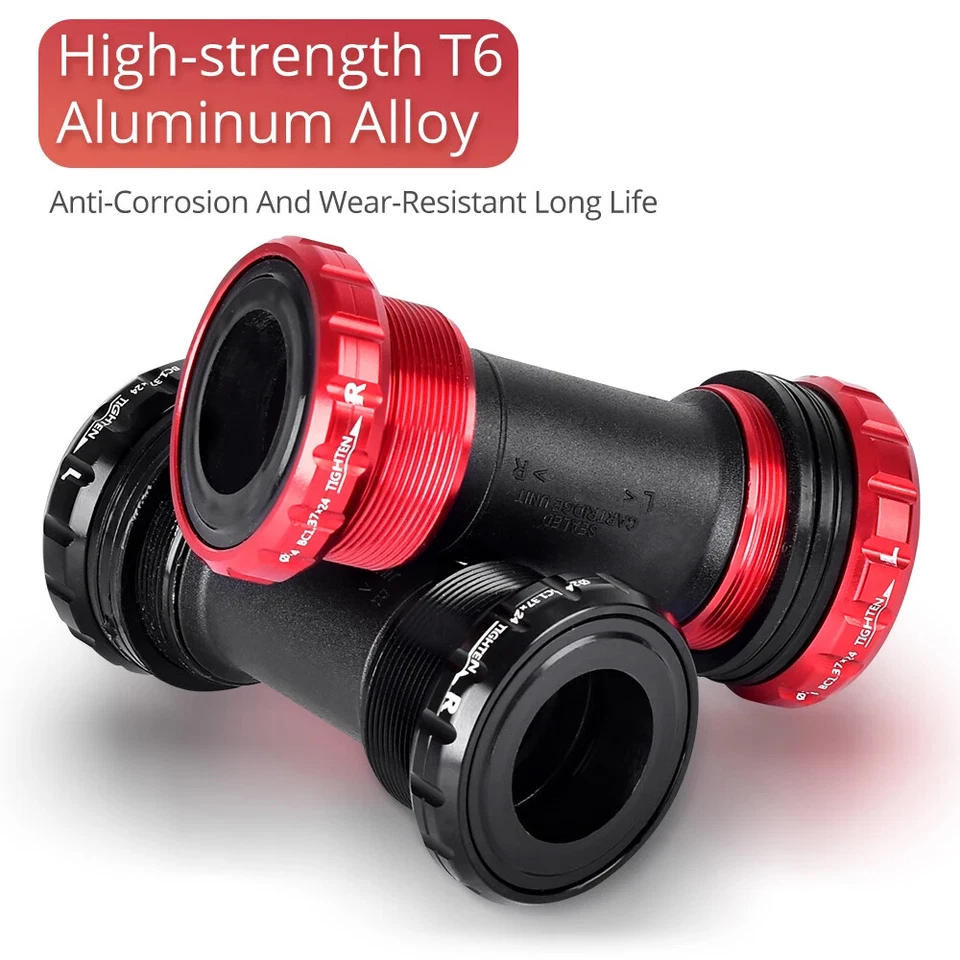 BB91 Soporte inferior BSA 68/73 mm para MTB Bicicleta de carretera Bielas Eje de bicicleta Piezas Foto 2 de 4