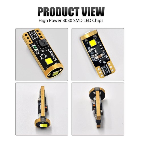 2x Lasfit LED Interior Dome Map Light Bulb Golden Yellow T10 192 194 168 152 158 - Picture 7 of 9