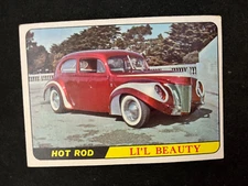 1968 Topps Hot Rods Brown Back #10 Li'L Beauty Ex