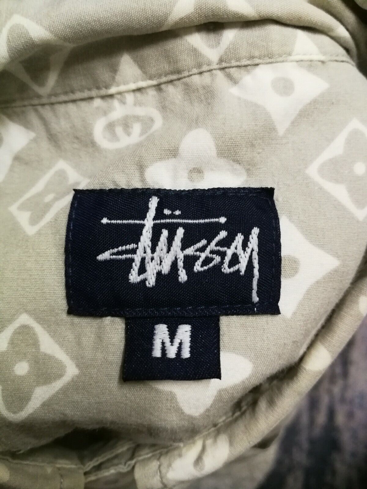 Vintage Vintage Stussy Monogram Printed Shirt