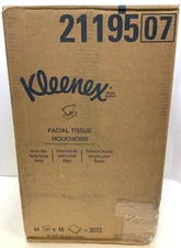 Kleenex (21195) Facial Tissue Junior Size, 2-Ply White, 48 Tissues/Box 64 Boxes