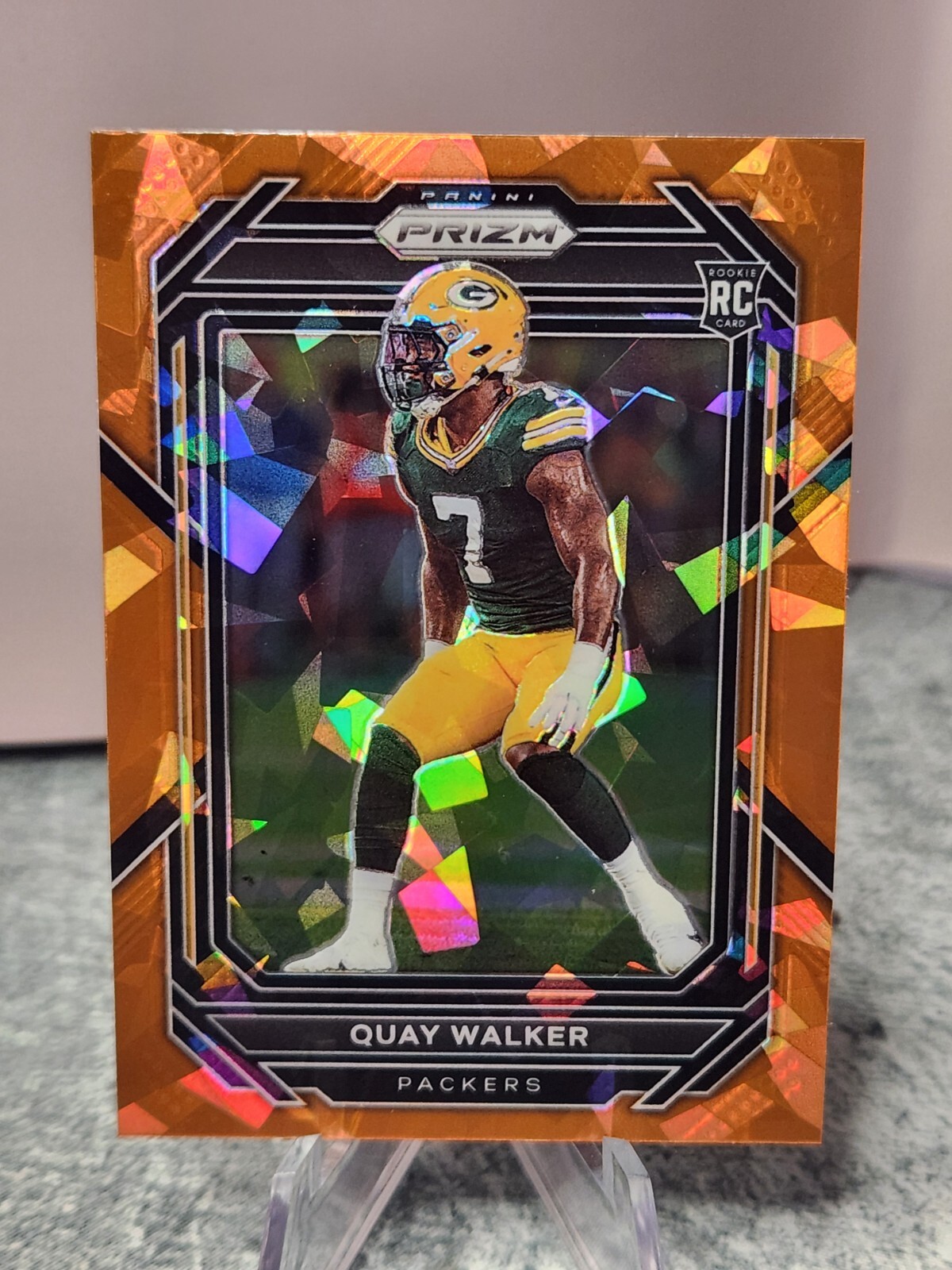 2022 Panini Prizm - Rookies Orange Ice Prizm #373 Quay Walker (RC)
