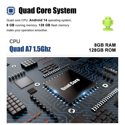 8.8" Android 14 Multi-media 8-Kern Autoradio SWC DAB+ WIFI Für Audi A4/A5/B8/S4 - Bild 3 von 18