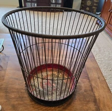 Antique The Massillon Wire Basket Original Color Good Patina