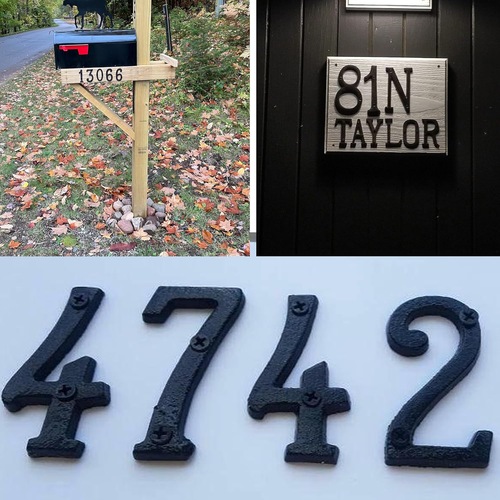 Betlight House Address Letters- 3 Inch High Innovative Wrought Iron Numbers, Vin - Picture 3 of 12
