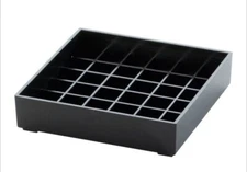 Cal-Mil 681-4-13 Black 4" x 4" Spigot Drip Tray
