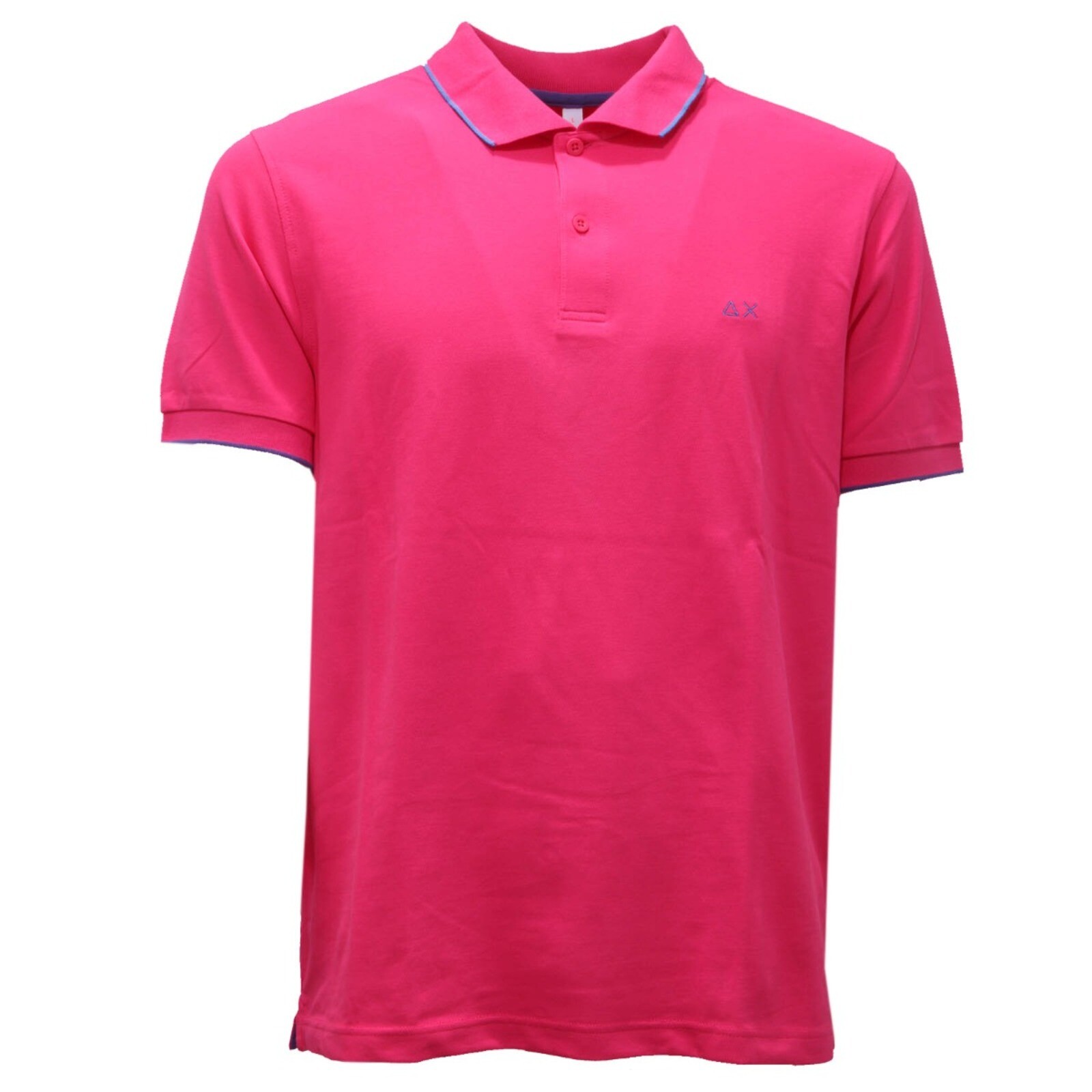 0775AH мужская хлопковая рубашка поло polo uomo SUN 68 цвета фуксии 11890₽