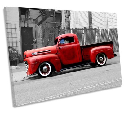 Old Ford Pick Up Truck Canvas Wall Art Deco Large Ready To Hang All Sizes Ebay