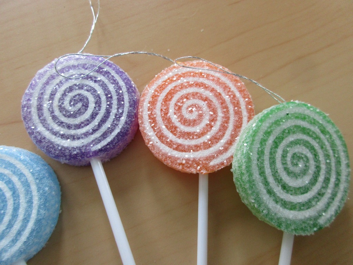 Christmas Sugar Coated MINI Candy Lollipops Lollipop Tree