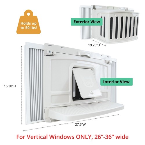 VistaLoo Window Cat Litter Box, Catio & Perch Bundle-Litter Odor Eliminator-R... - Picture 8 of 8