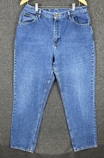 Denim Riders Women’s Jeans Sz 16 Medium Blue Flare Leg 30” Inseam High Rise