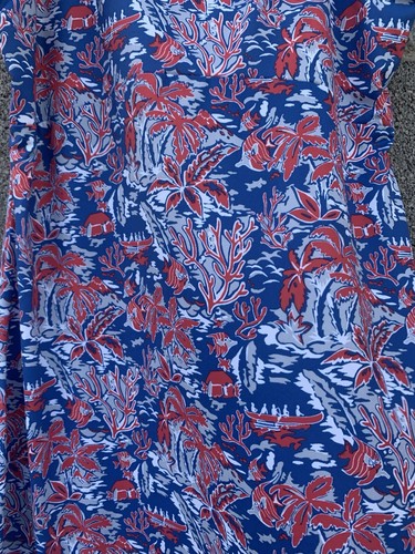 Columbia PFG Omni-Freeze Dress Red White Blue Advanced Cool Beach Vac Medium - Picture 2 of 9