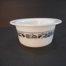 Pyrex Corelle Old Town Azul Cebolla Mantequilla Tina Margarina Contenedor Cuenco Sin Tapa