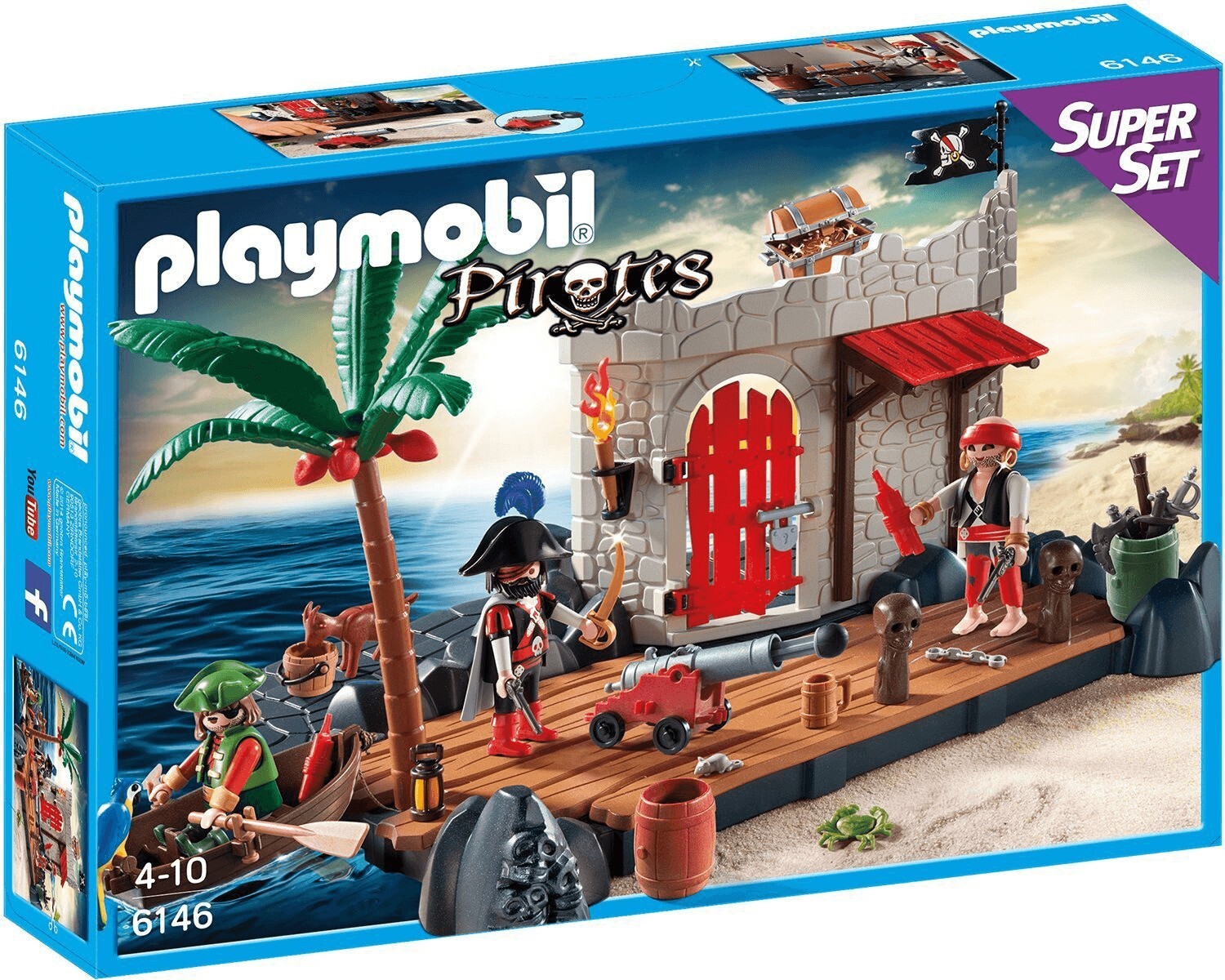 PLAYMOBIL PIRATES 6146 SUPER SET COVO DEI PIRATI