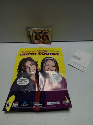 Game Boy Color Mary Kate And Ashley Instruction Manual And Poster