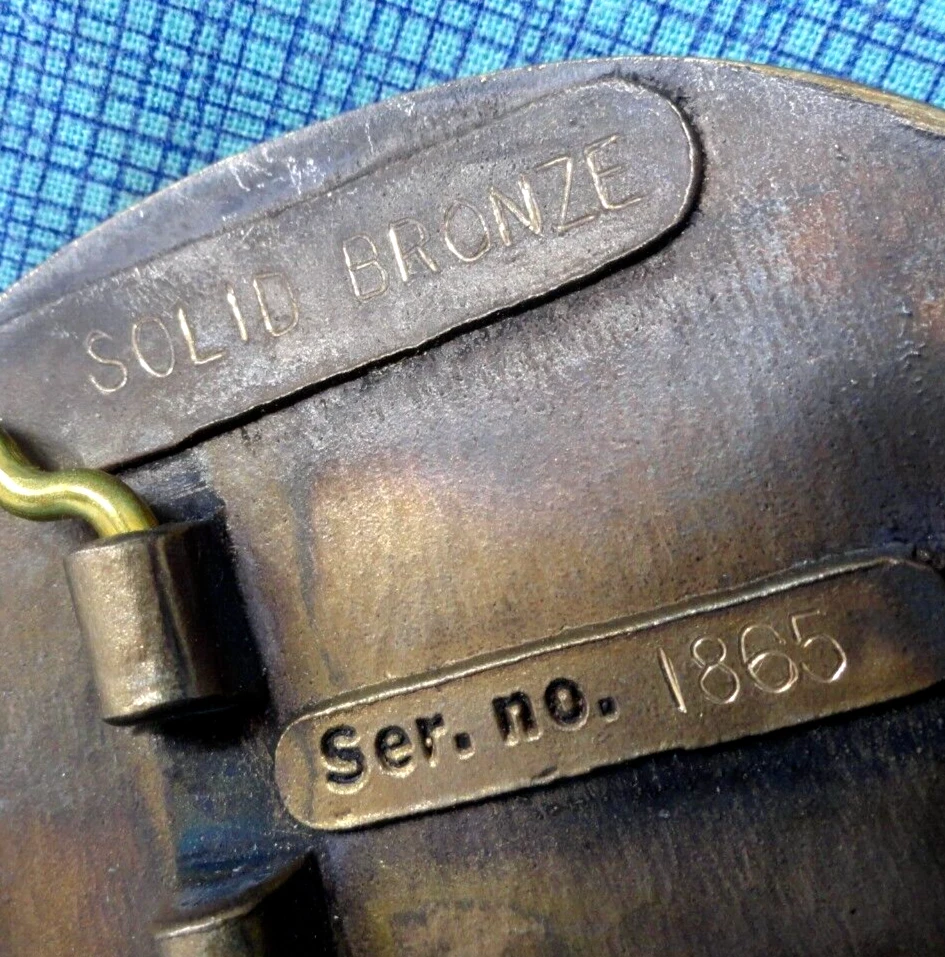 US Forest Service Volunteer Belt Buckle USDA # Vtg 80s Western Heritage .QRT887 - Image 4 of 4