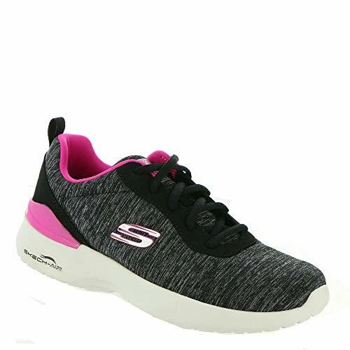 Skechers Womens Wide Trainers Black/Pink Lace Up Dynamight Paradise Waves eBay