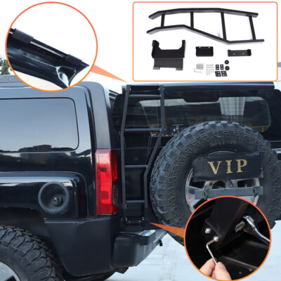 Car Rear Door Ladder Climbing Tailgate Step Stair Rack For Hummer H3 05 ...
