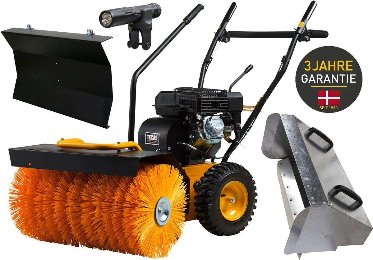 Produktbild von TEXAS Profi Kehrmaschine Benzin 80cm Combi 800TG Set 4in1