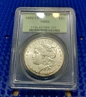 1882 CC MORGAN SILVER DOLLAR NGC MS62  CARSON CITY (MS62?! A MUST SEE)