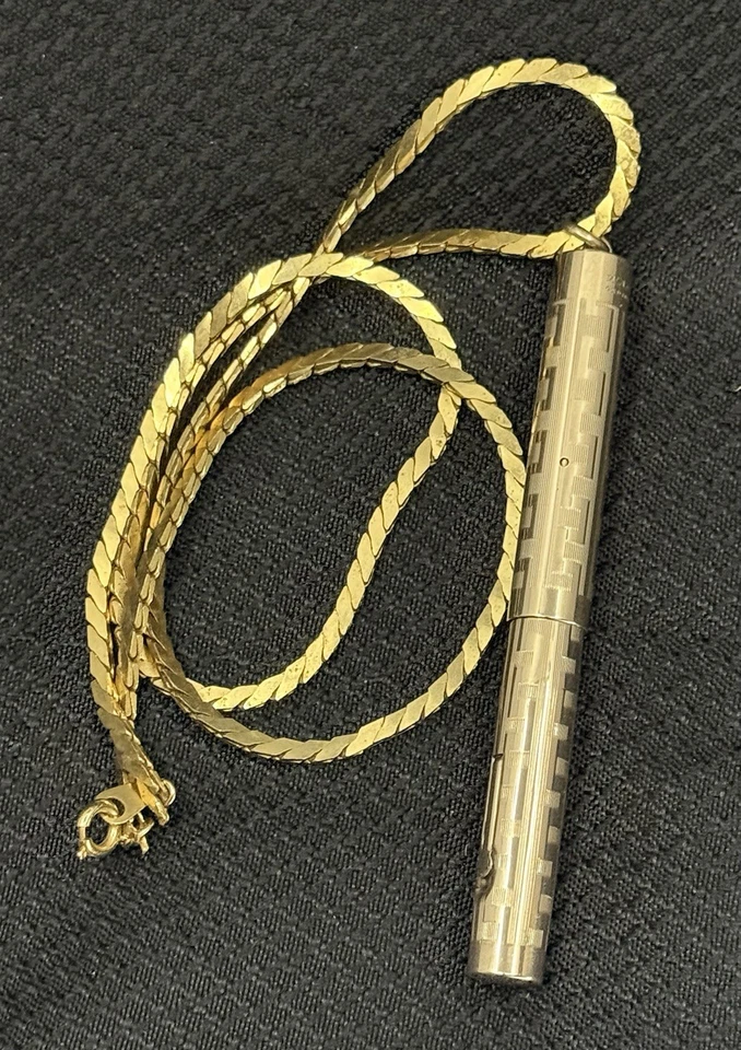 Antiga caneta-tinteiro pingente folheada a ouro WAHL com ouro 14K nova na caixa - incl. Corrente quase em perfeito estado! - Imagem 2 de 4