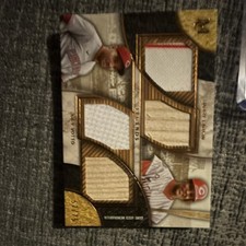 2025 Topps Museum Dual-Player Quad Relic /75 Votto Larkin Reds MLB
