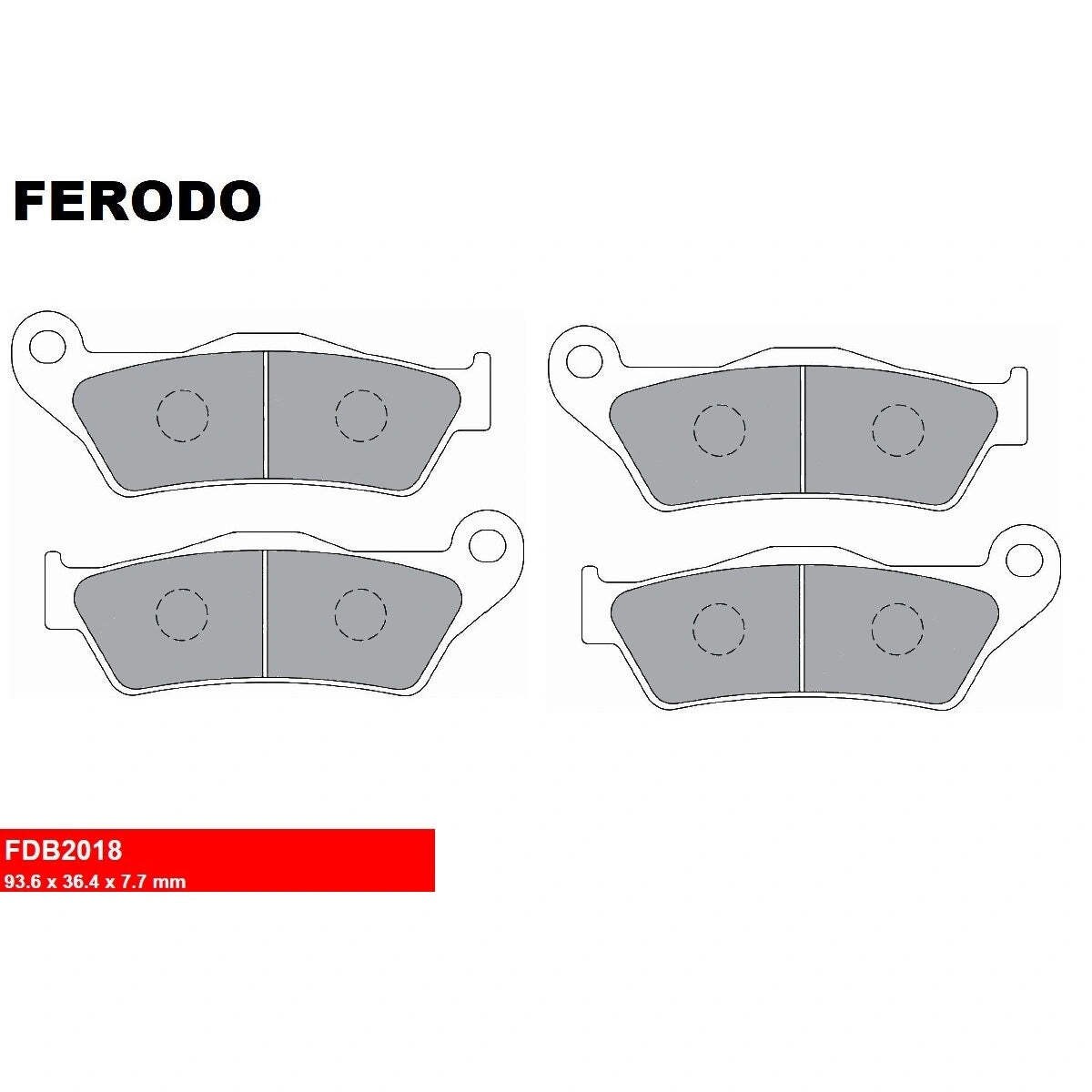Plaquettes Ferodo avant pour Yamaha XT-Z 700 Tenere 19-21