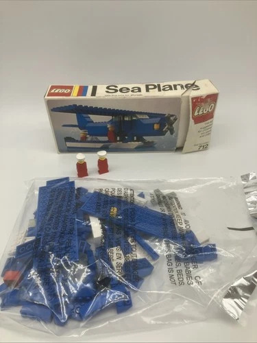 Vintage Lego 712 Sea Plane Incomplete Set With Original Box No Instructions