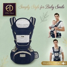 Babytrage Neugeborene, Babytrage 6 in 1, Baby Hüftsitz verstellbar Ergonomisch