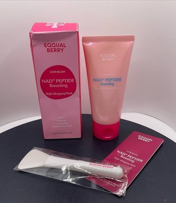 Eqqualberry Lush Blush NAD+ Peptide Boosting Night Wrapping Mask 75ml K-Beauty