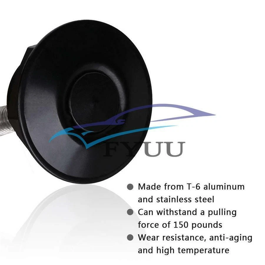 4 piezas mini pestillos de liberación rápida de aluminio para capó de coche pasadores de botón bloqueo de capó Foto 4 de 4