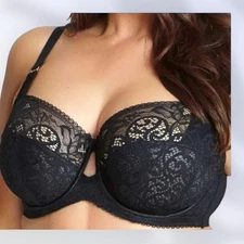 Sculptresse by Panache Estel Full Cup Underwire Bra BLACK 9685 38FF