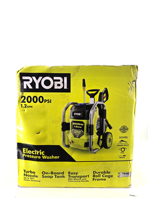 #ad RYOBI 2000 PSI 1.2 GPM Cold Water Electric Pressure Washer $199.99