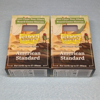 200x Dragon Shield American Standard Board Game Non-Glare Card Sleeves Wingspan