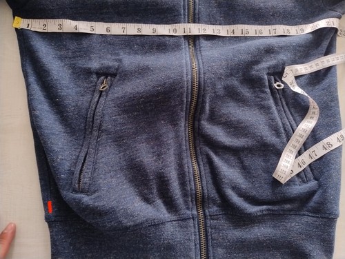 Superdry Hoodie Mens Full Zip Orange Label Hyper Pop Dark Blue 3D Logo 03NQ 190 - Picture 16 of 18