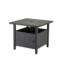 Outside End Bistro Table with Umbrella Hole Garden Patio Table