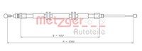 Bremsseil Seilzug Feststellbremse Metzger Autoteile 11.6686 FüR Renault Kangoo 2