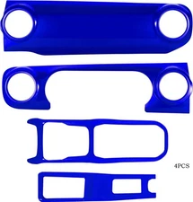 Console Gear Shift  Panel,Dashboard,Cup Holder Trim 4PCS Cover 2018-24 jeep 