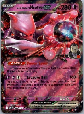 Team Rocket's Mewtwo ex 081/182 SV10: Destined Rivals Double Rare