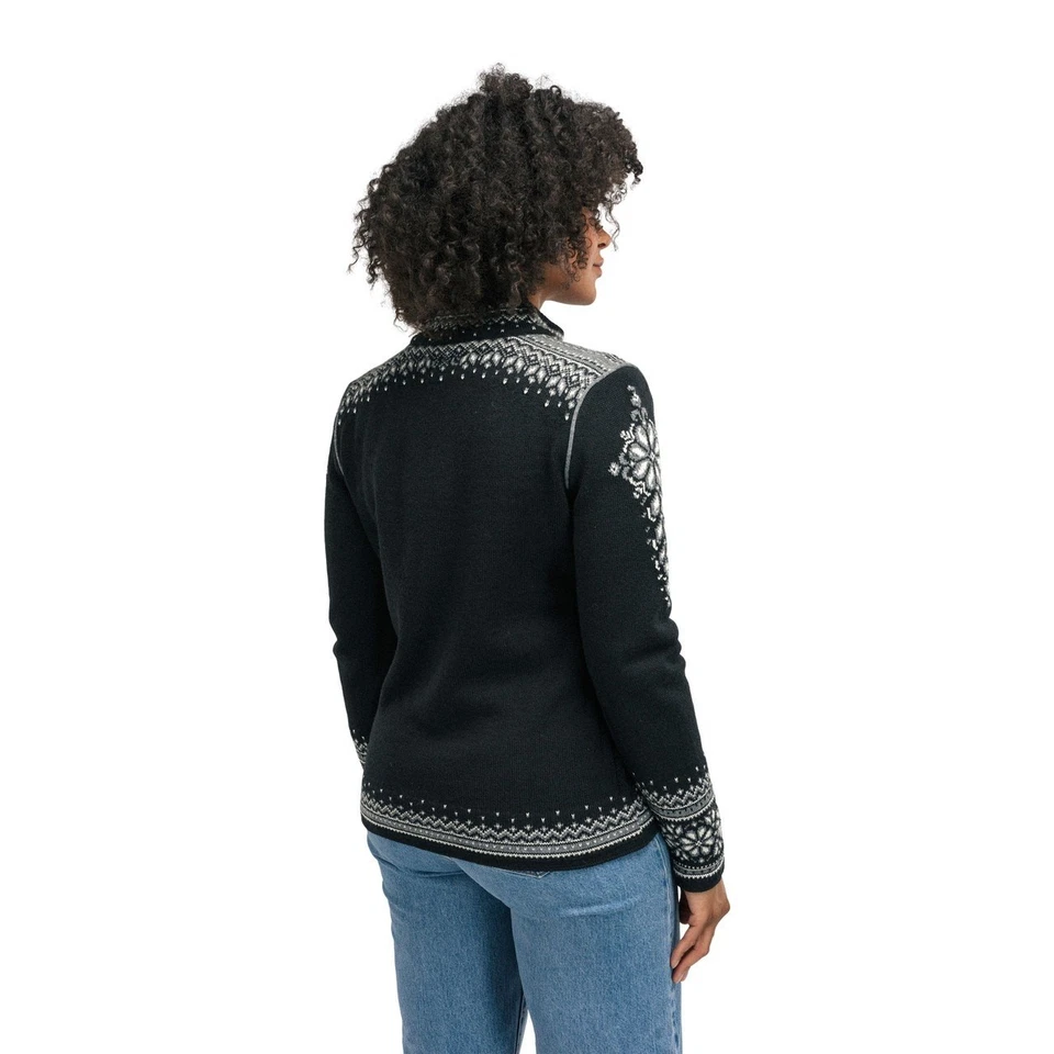 Dale of Norway Sz XS Black White 140th Anniversary Wool Cardigan Zip Up OS32-10 - Image 2 of 4