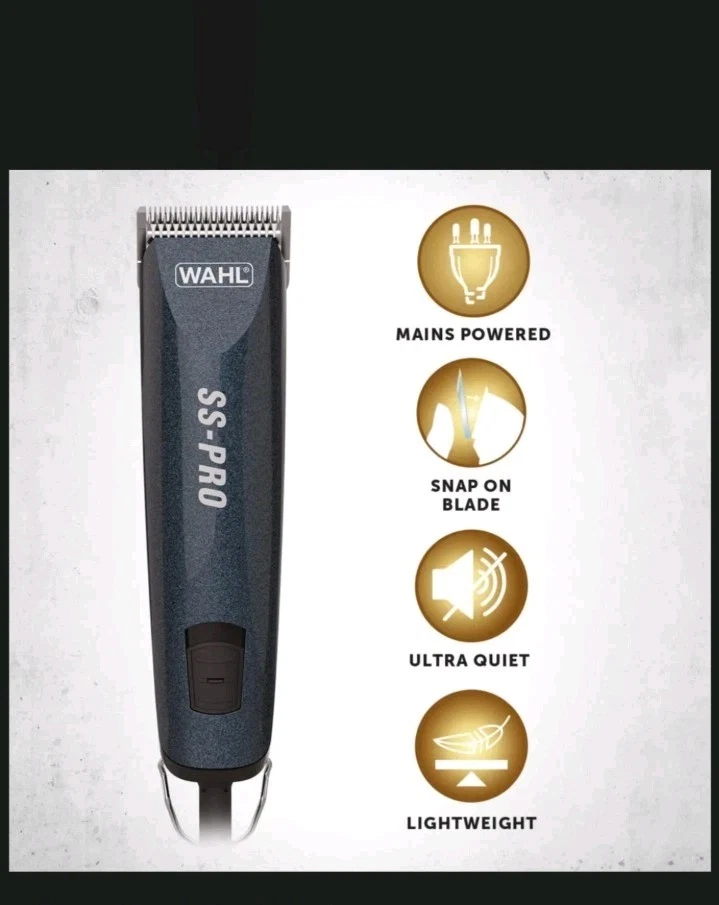 WAHL SS-PRO PROFESSIONAL DOG CLIPPER, POWERDRIVE QUITE POWERFUL FAST LIGHTWEIGHT