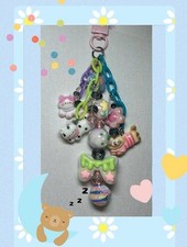 Kitty Beaded Kawaii Keychain Bag Charm Purse Charm Bag Clip Handmade