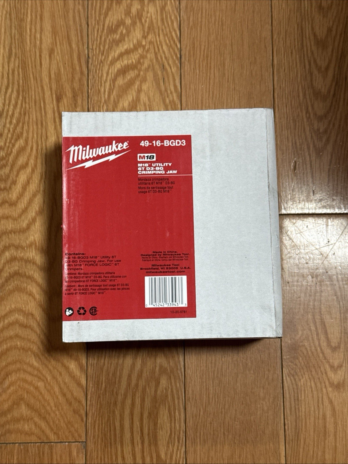 Milwaukee Utility 6T D3-BG Crimping Jaw 49-16-BGD3