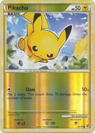 Pikachu - 61/90 - Pokemon Undaunted Reverse Holo NM