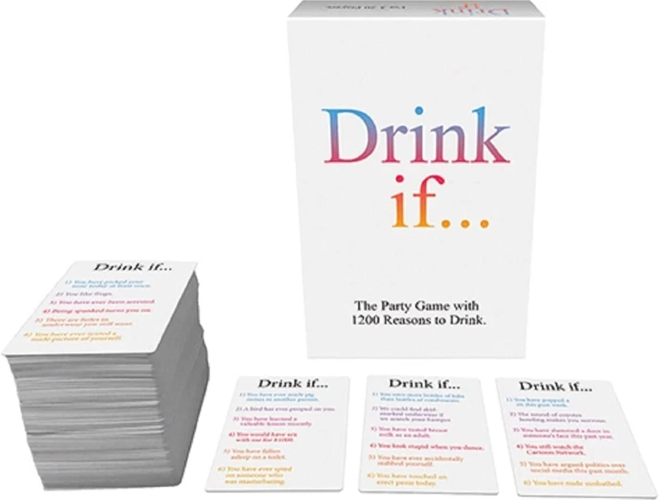 DRINK IF... The Party Game with 1200 Reasons to Drink Factory Sealed New in Box - Image 4 of 4