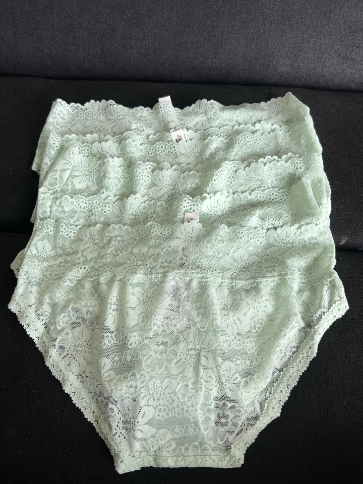 5 Felina 女式弹力蕾丝高腰男腿内裤花蜜大号全新带标签 XS — 第 4/4 张图片