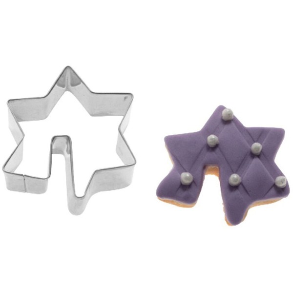 6X Tassenkeks-Ausstechform Stern 5 Cm Edelstahl PläTzchenausstecher Ausstecher-image