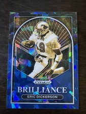 2023 Prizm Draft ERIC DICKERSON /99 BRILLIANCE BLUE CRACKED ICE SMU MUSTANGS