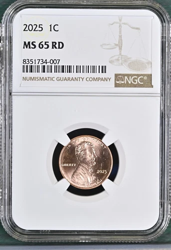 2025 LINCOLN UNION SHIELD CENT PENNY NGC MS65RD BU UNC DETAILED COIN #G